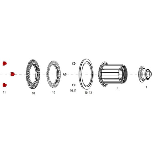 Produktbild von ZIPP Magnet Set für Cognition NSW Nabenkupplung - 11.2018.035.001