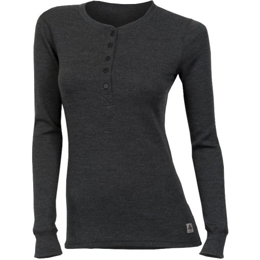 Produktbild von Aclima Warmwool Granddad Langarmshirt Damen - marengo