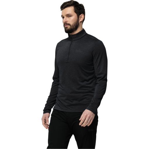 Foto de Jack Wolfskin Camiseta de Manga Larga Hombre - Sky Thermal Half Zip - negro