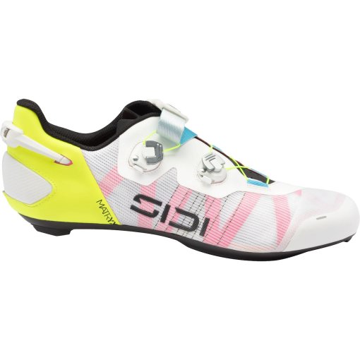 Picture of Sidi Wire 3 Road Cycling Shoes - White Yellow Fluo