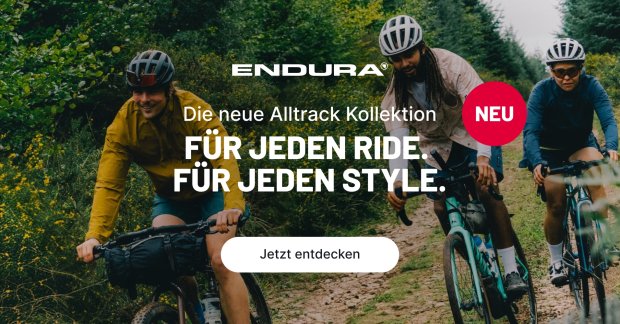 Radfahrende in Endura Alltrack Bekleidung beim Graveln