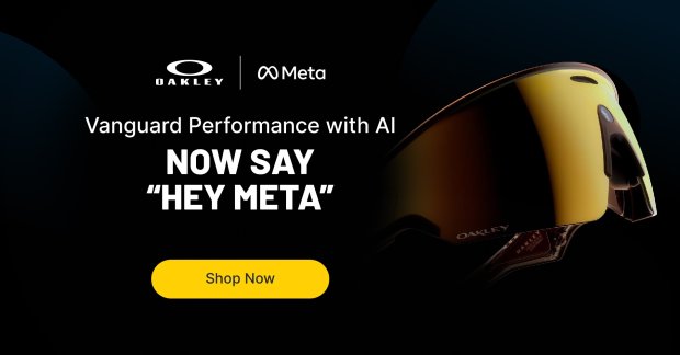 oakley-meta-26-05-hero - Oakley Meta Vanguard sports glasses against a black background