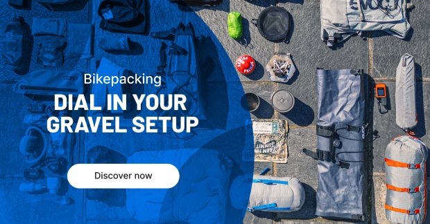 Flatlay Bikepacking Equipment