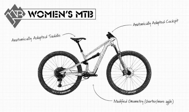 Women's MTB Info Graphic Women's MTB Info Graphic