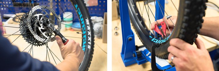 Avant la livraison : montage du vélo par BIKE24