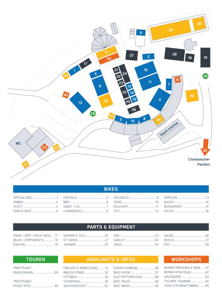 Der Lageplan - Alle wichtigen Stände