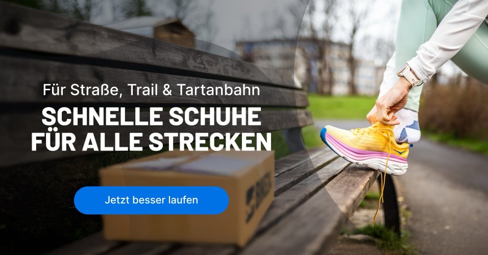 Laufschuhe für alle Strecken - Für Straße, Trail & Tartanbahn